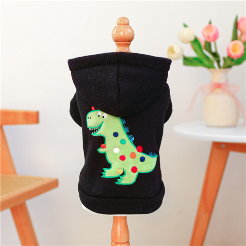 Wholesale Custom Winter Dog Clothes Dinasour Embroidered Pet Hoodie |Ruispetwear