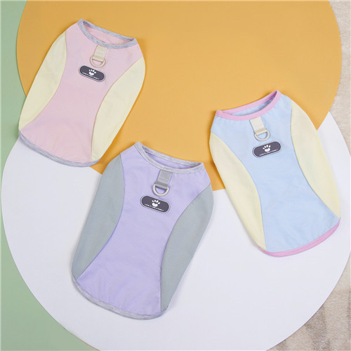 Pastel Mesh Pet Tee – Cooling Polyester Ice Silk Shirt for Dogs & Cats | Pink, Purple, Blue | Ruis Petwear