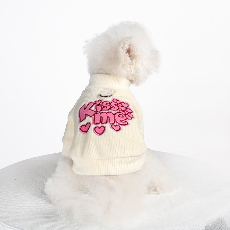 RA25P13#  "Kiss Me" Dog Hoodie |Ruispet wear