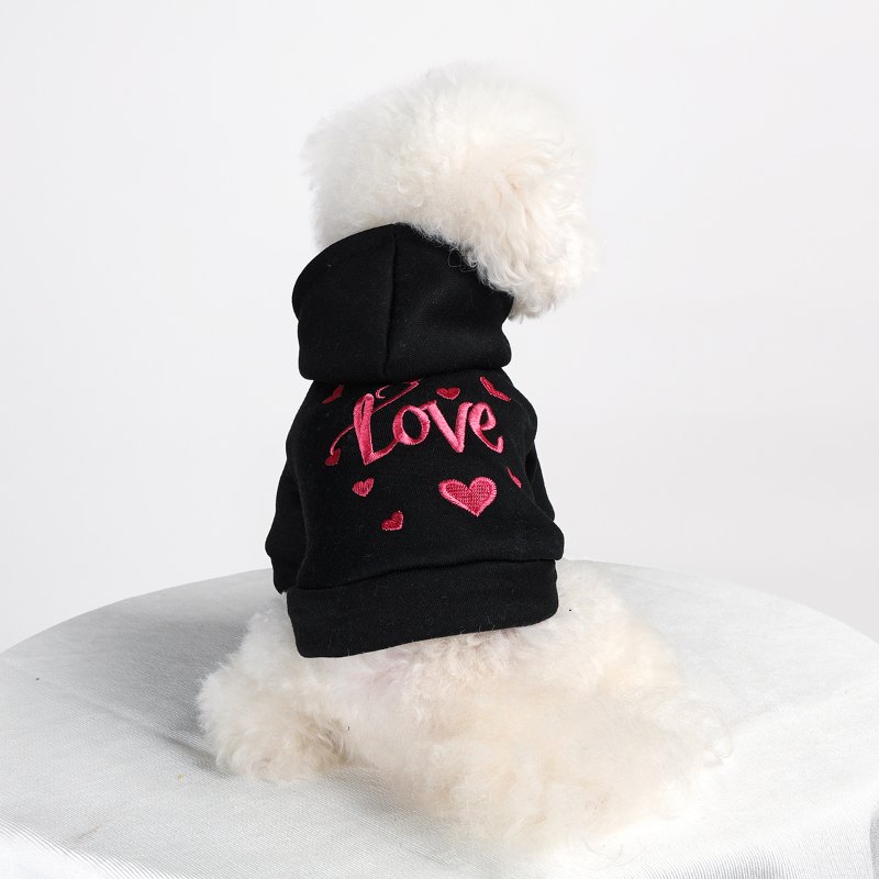 RA25P11#  "PINK LOVE" Dog Hoodie |Ruispet wear