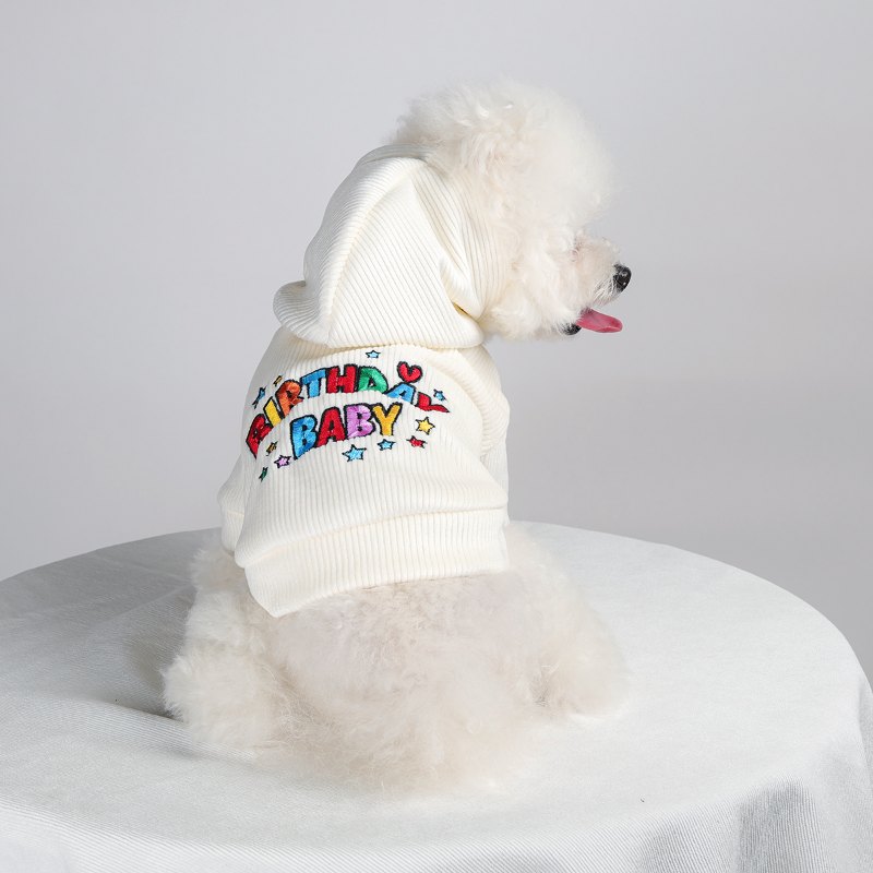 RA25P12#  "Birthday Baby" Dog Hoodie |Ruispet wear