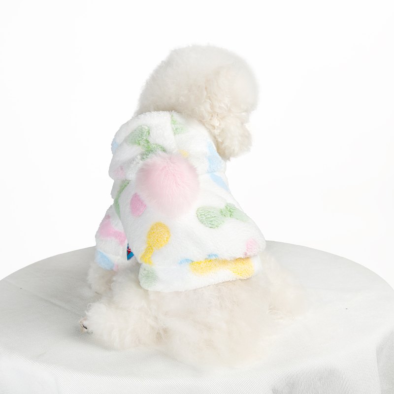 RA25P23# Cozy Plush Dog Jacket with Hood |Ruispet wear
