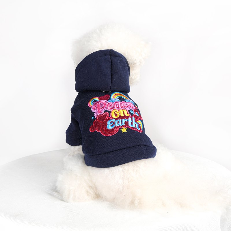 RA25P17#  Lovely Embroidered Dog Sweatshirt – Winter Warm Pet Hoodie |Ruispet wear