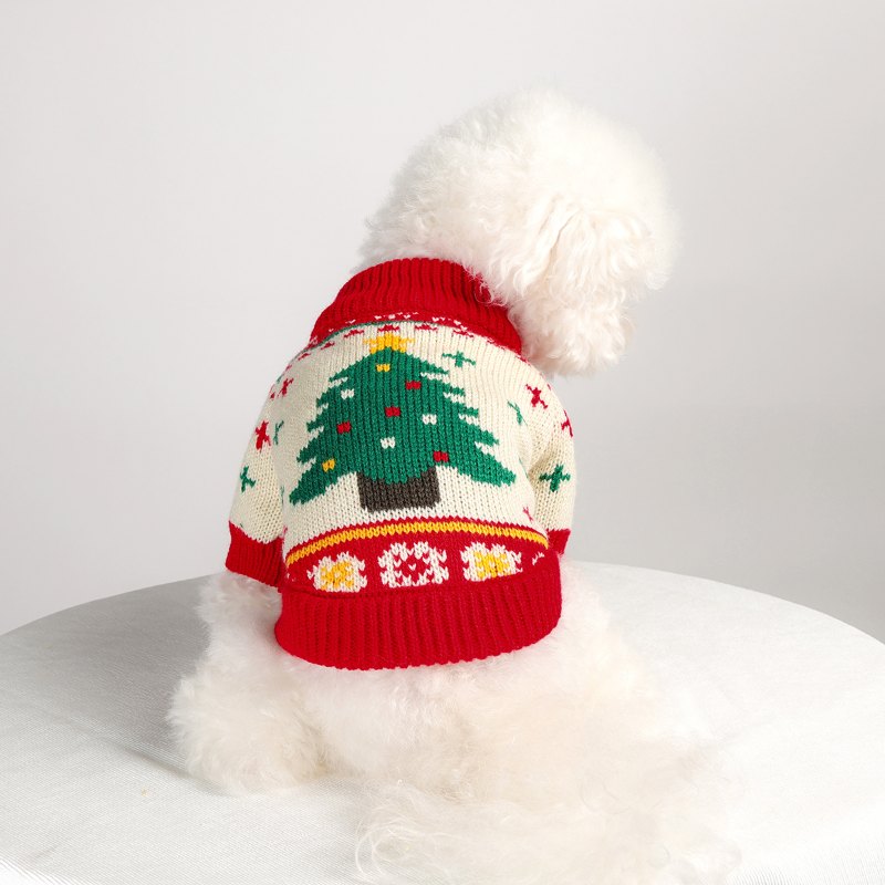 RA25P37#  Christmas Tree Dog Sweater Pet Clothes | Ruispet wear