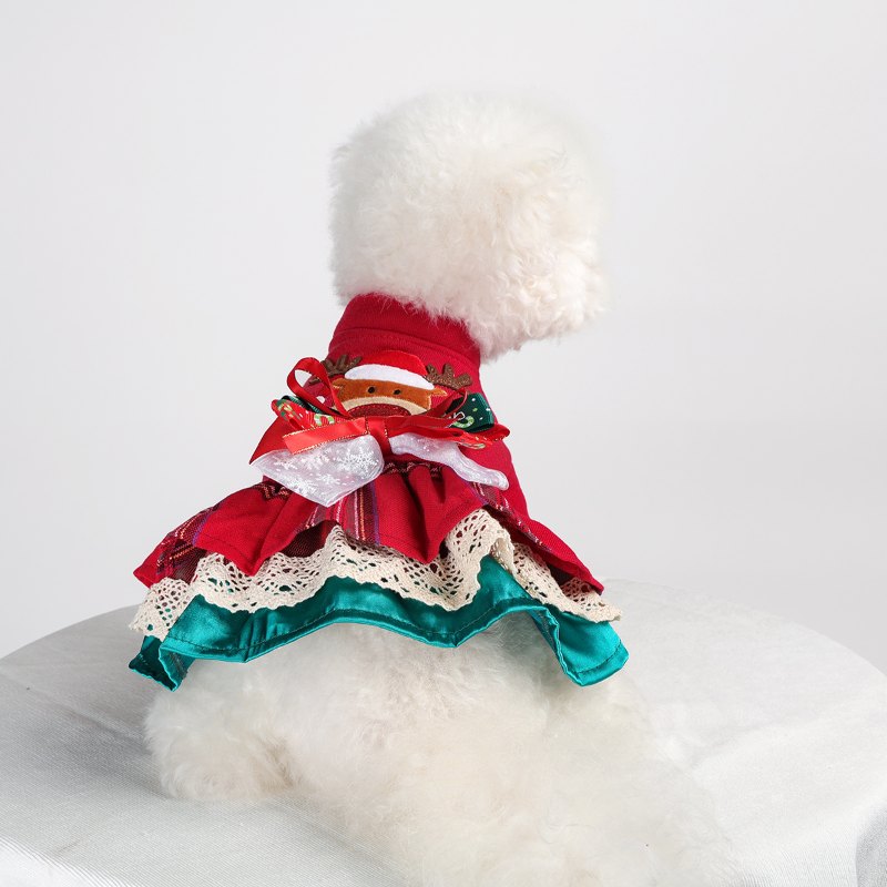 RA25P38#  Christmas Dog Dress | Ruispet wear