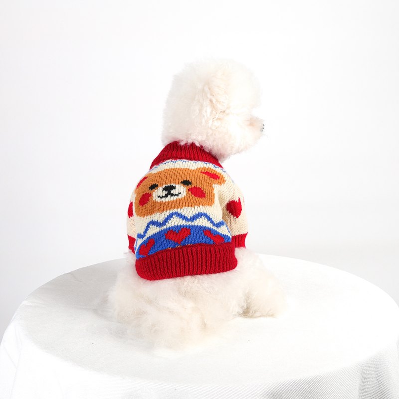 RA25P19#  Lovely Bear Soft Knitted Sweater for Dogs and Cats |Ruispet wear