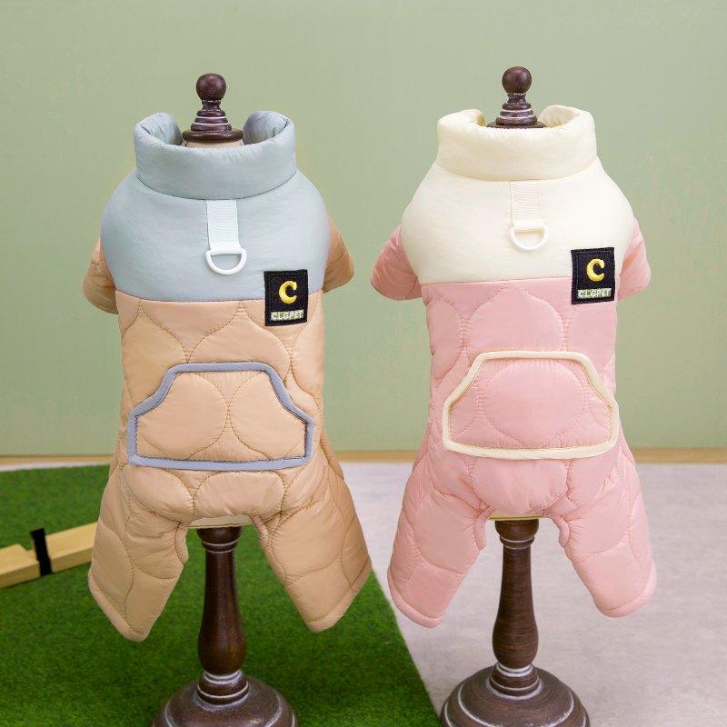 RC25F32#  Thick Padded Dog Jumpsuit – Full Body Winter Snowsuit | Ruispet wear
