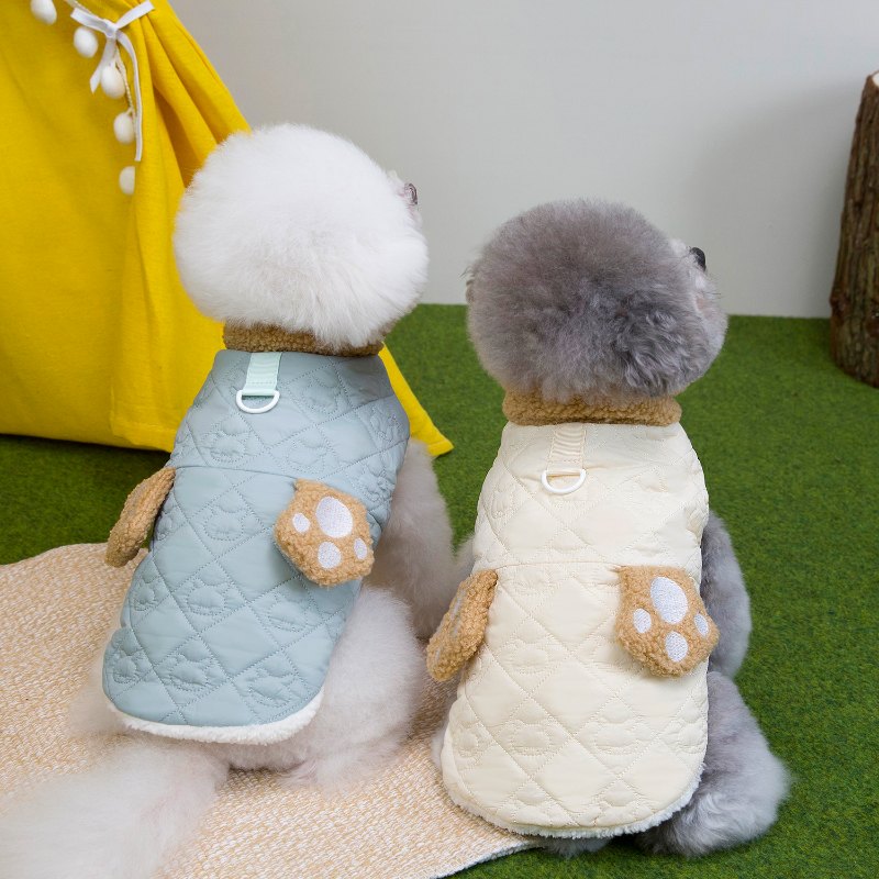 RC25F26#  Cute Bear Design Quilted Dog Winter Clothes  | Ruispet wear