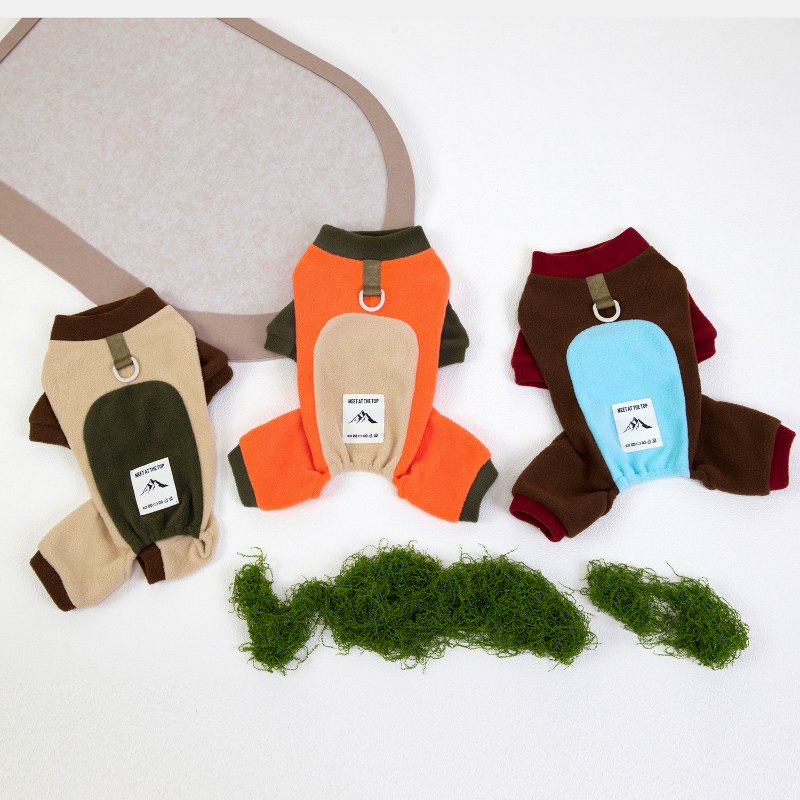 RY25F07#  Classic Fleece Dog Jumpsuit – Suitable for Cats & Dogs | Ruispet wear