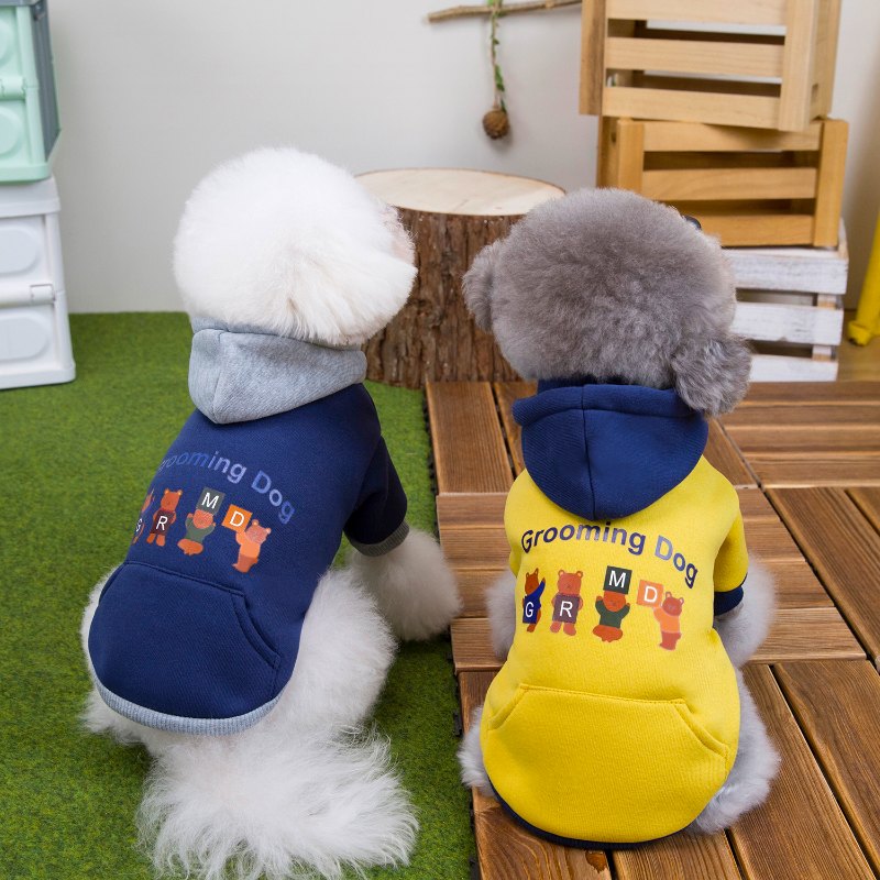 RC25F14#  Contrast Color Dog Hoodie – Cozy Autumn Winter Wear | Ruispet wear