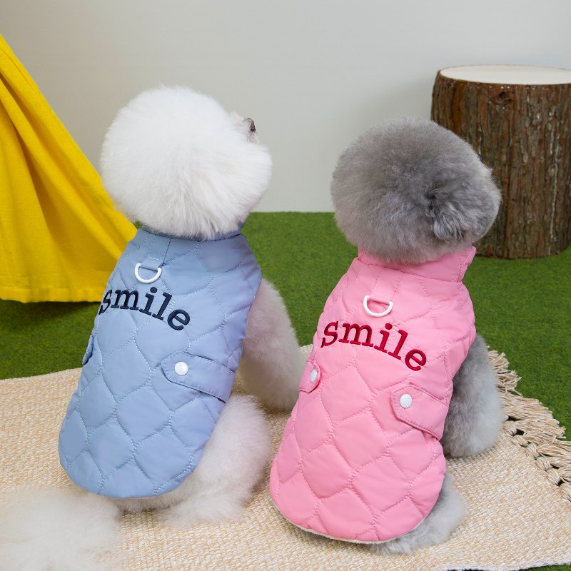 RC25F24# Diamond Quilted Dog Coat – Stylish Pet Design | Ruispet wear