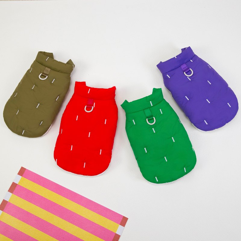 RY25F22# Soft Plush Embroidered Dog Jacket for Cold Days | Ruispet wear