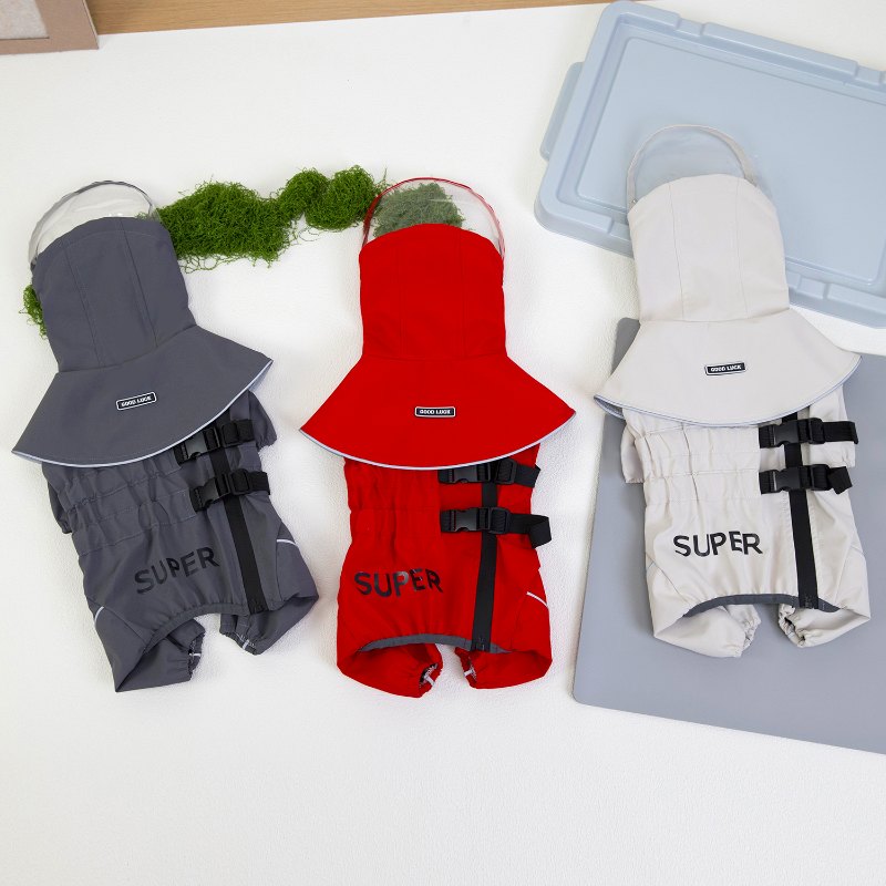RY25F43# Waterproof Dog Raincoat with Detachable Hood | Ruispet wear