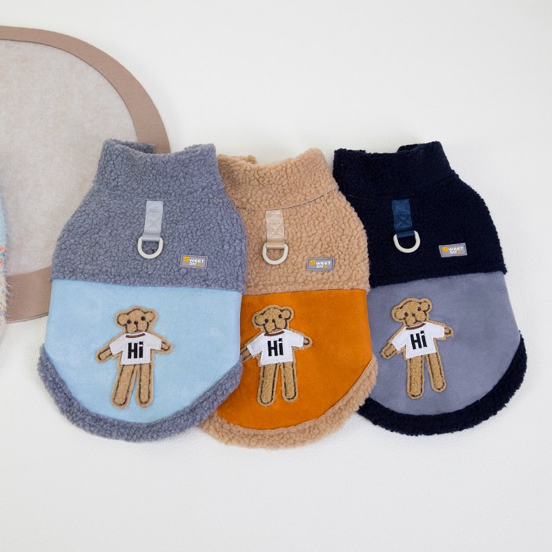 RY25F21# Suede Fleece Bonded Pet Vest – Lightweight Yet Warm | Ruispet wear